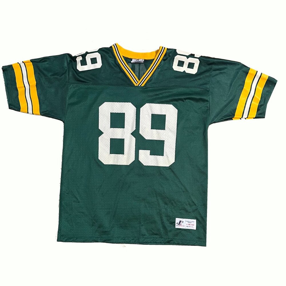 Vintage Logo Athletic Mark Chmura Green Bay Packers NFL Jersey #89 Size L